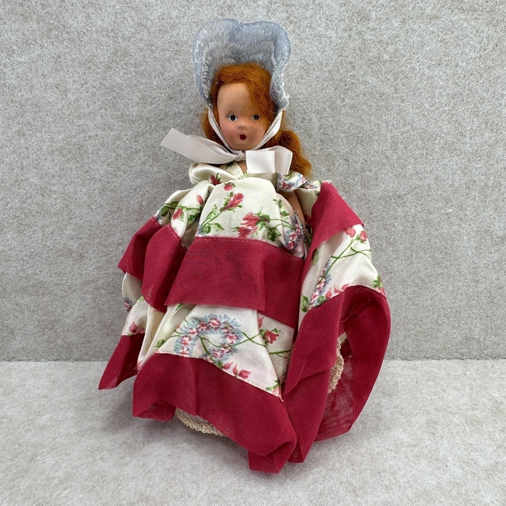 Vintage K&H Kerr & Hinz Doll 7" Redhead Fashion Doll 7 In Girl Blue Eyes
